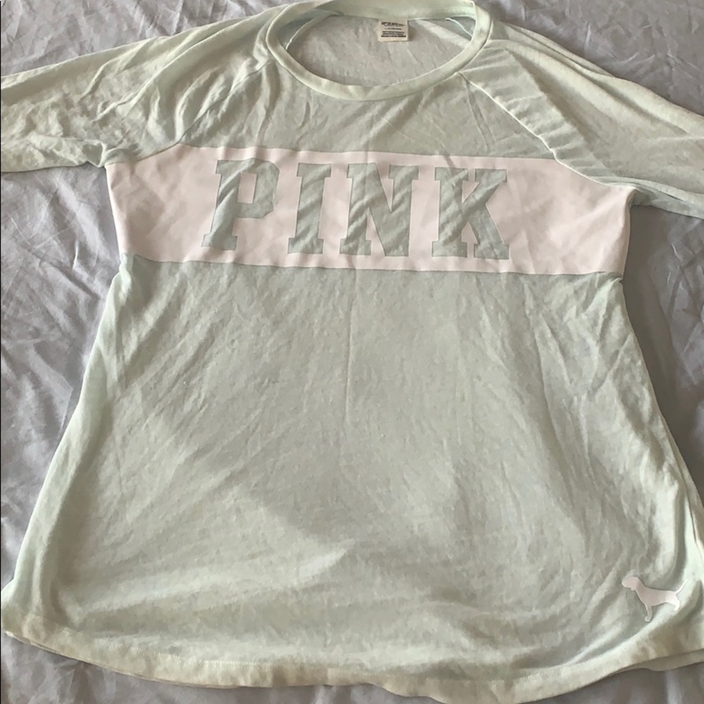 Victoria Secret pink three quarter sleeve shirt